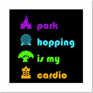 Park Hopping is my Cardio, WDW Vacation inspired Posters and Art